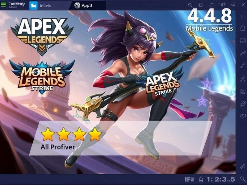 Apex Mobile Legends Strike User Ratings Apex Mobile Legends Strike app store ratings showing 4.8 stars