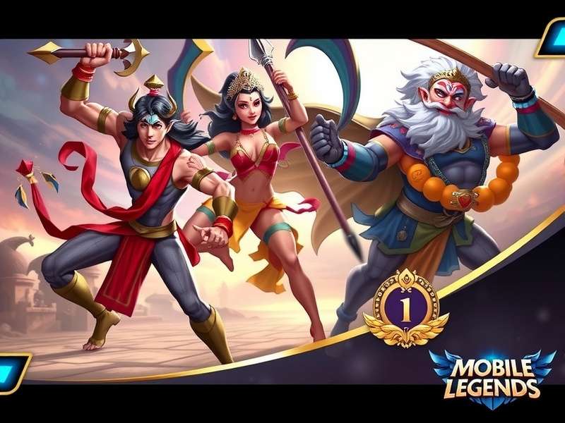 Top Indian Heroes in Apex Mobile Legends Strike Apex Mobile Legends Strike Indian heroes Arjuna, Durga, and Hanuman in battle